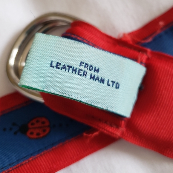 Vintage 2000s Eliza B. Ladybug Ribbon Belt Medium - Picture 5 of 6